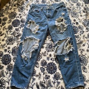 TOPSHOP distressed jeans